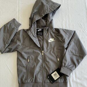 Nike Toddler Lightweight Windbreaker Jacket - Size 4T - Gray - NWT